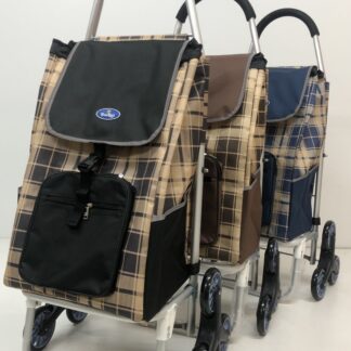 F336  Aluminium Einkaufstrolley mit 3 Rädern ,8 Stück