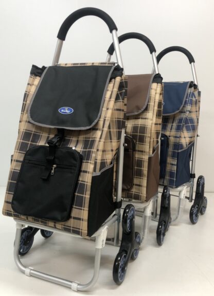 F336  Aluminium Einkaufstrolley mit 3 Rädern ,8 Stück