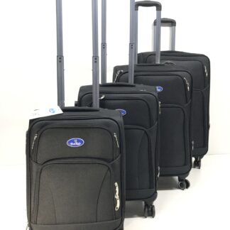 Reisekoffer aus Stoff, Black,4 teilig Art.Nr. 680801