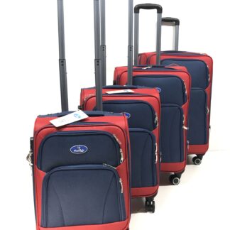 Reisekoffer aus Stoff, Blue/Red,4 teilig Art.Nr. 680814