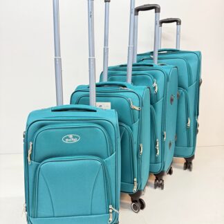 Reisekoffer aus Stoff, Turkis,4 teilig Art.Nr. 680830