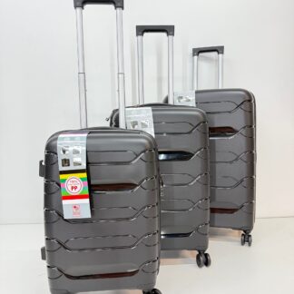 Reisekoffer aus PP, 3 teilig Art.Nr. PP01Black