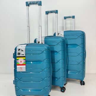 Reisekoffer aus PP, 3 teilig Art.Nr. PP01Turkis