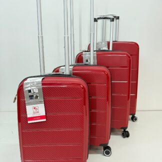 Reisekoffer aus PP, 4 teilig Art.Nr. PP8002w.red